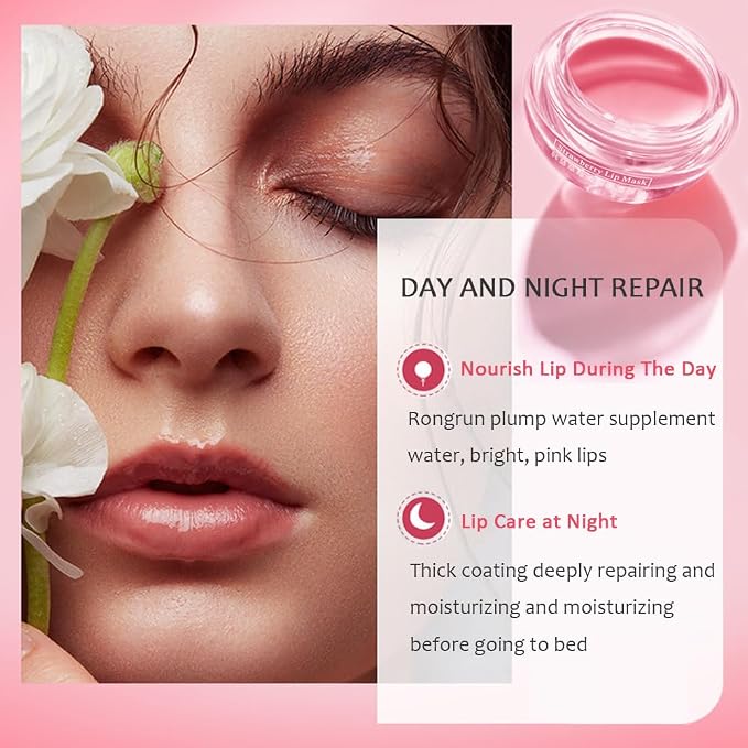 4PCS Bee Lip Balm Honey Pot, Vitamin E & Moisturizing Propolis Sleeping Lip Mask - Image 4