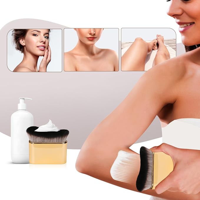 UNIMEIX Self Tanner Brush Sunscreen Body Makeup Brush Kabuki Blend Applicator - Image 4