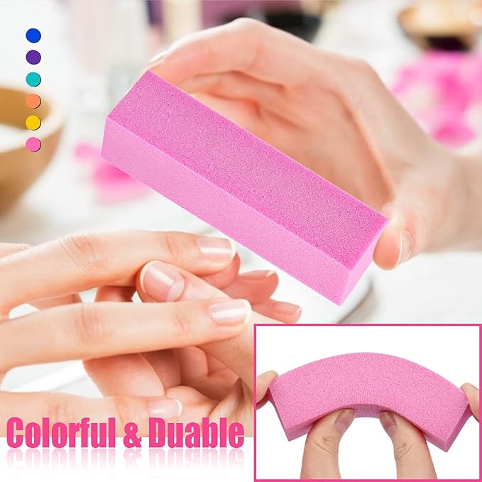 Nail Files and Buffer, TsMADDTs Professional Manicure Tools Kit Rectangular Art - Image 6