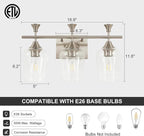 Bathroom Light Fixtures, Brushed Nickel Vanity Lights - Image 5