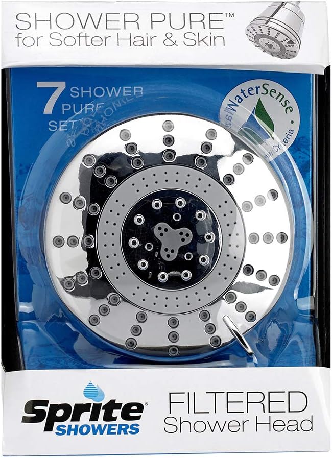 Sprite Showers Pure 7-Setting Filtered 1.75GPM Showerhead in Chrome - Image 3