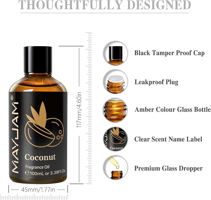 MAYJAM 100ML/3.38FL.OZ Coconut Fragrance Oils - Image 8