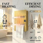 Electric Towel Warmer, Heated Towel Rack - Image 2