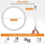 8PACK LED Flush Mount Ceiling Light Fixture, 3000K-4000K-6500K & 150W - Image 4
