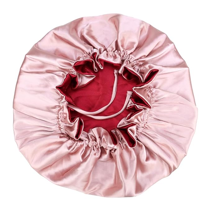 Adjustable Silk Satin Bonnet Hair Care Caps - Image 9