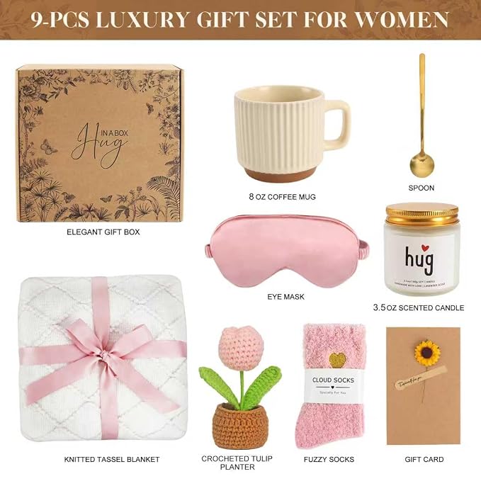 Birthday gift basket for ladies, self-care gifts, recovery care sets, - Image 7