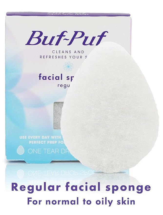Buf-Puf Regular Facial Sponge, Dermatologist Developed, Removes Deep Down Dirt - Image 2