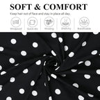 Huachi Polka Dot Headbands for Women Non Slip, Thick Womens Wide Headbands Cute - Image 2