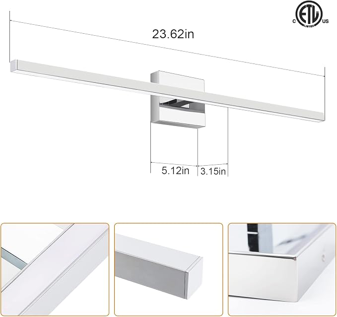 VOLISUN Modern Bathroom Vanity Light 31.5 inch, 18W Dimmable 5CCT Led Bathroom - Image 6