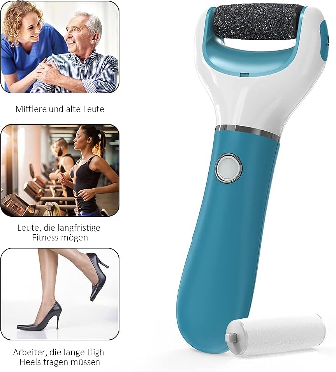 Electric Foot File Callus Remover Professional, 2-Speed Rechargeable Pedicure - Image 8