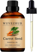 Carrot Seed Essential Oil, 60ML 100% Pure and Natural, 2 Fl Oz, by WUVEZRUB