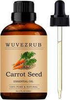 Carrot Seed Essential Oil, 60ML 100% Pure and Natural, 2 Fl Oz, by WUVEZRUB