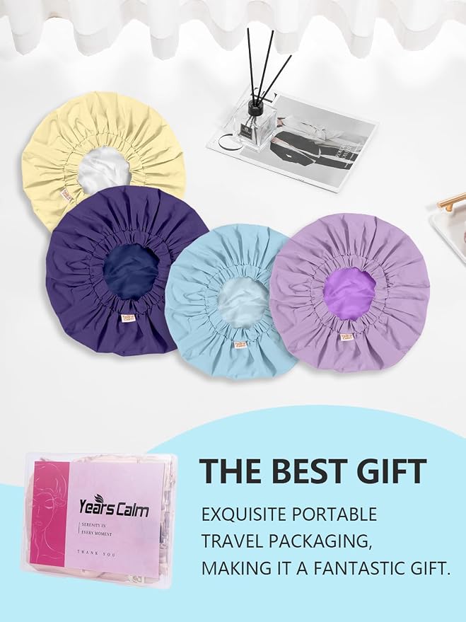 Years calm Reusable Waterproof Shower Caps - Image 8