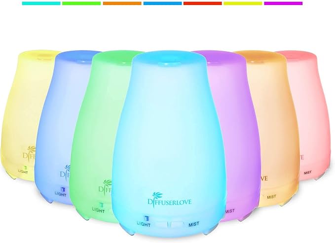 Diffuserlove 2 Pack 200ml Essential Oil Diffuser Ultrasonic Aromatherapy - Image 2