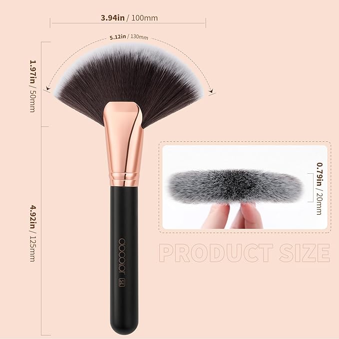 Docolor Fan Brush Finishing Powder Brush Multi-use Brush - Image 5