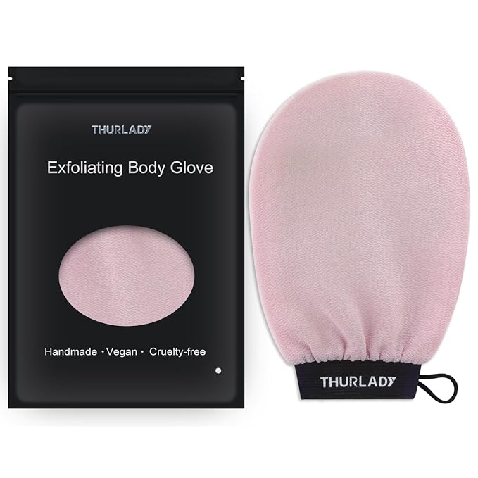Exfoliating Glove, Korean Exfoliating Mitt Body Scrubber, Viscose Fiber Bath by THURLADY