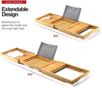 Luxury Foldable Bathtub Tray Caddy - Image 2