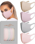 Virtue Code Second Skin Cloth Face Mask Pack. 4 Buttery Soft Masks Washable by VIRTUECODE