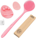 Manmihealth Silicone Back Scrubber & Shower Face Brush Set, Gentle-Cleaning & by ManmiHealth