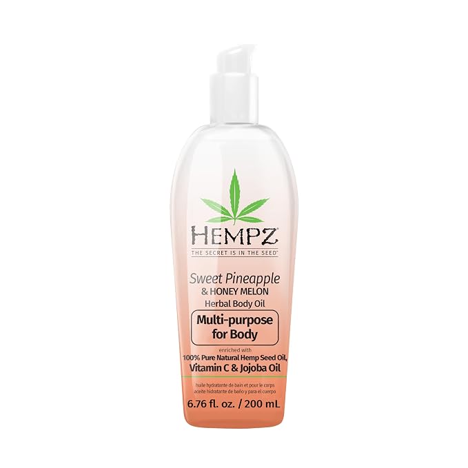 Hempz Sweet Pineapple & Honey Melon Herbal Hydrating Multi-Purpose Body Oil by Hempz