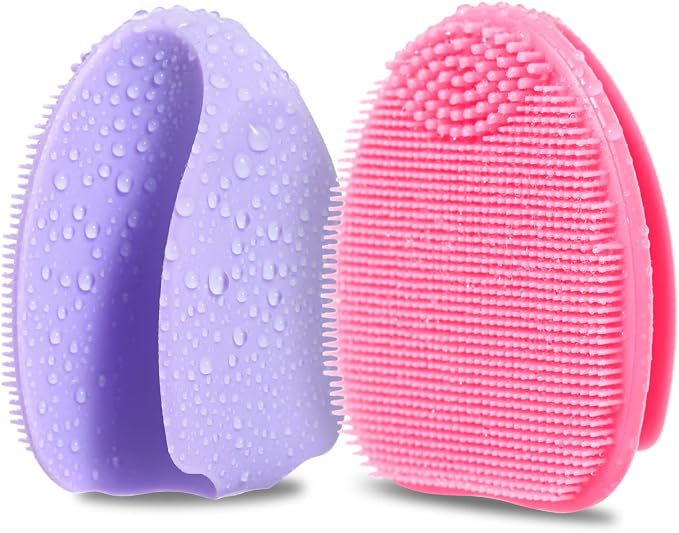 Silicone Face Scrubber, 2 Pack Face Scrubber by HieerBus