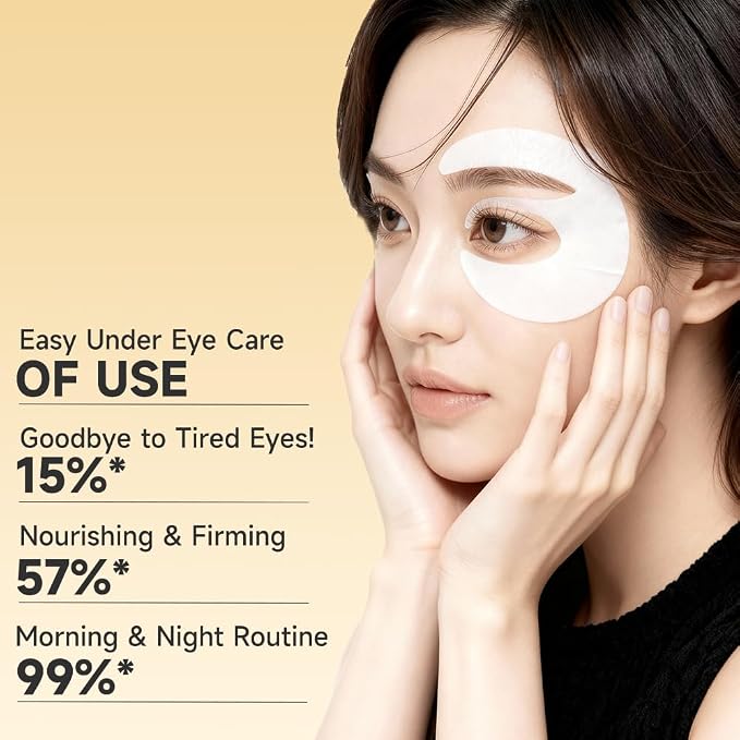 8 Pairs 5% PDRN Under Eye Patches, 6-in-1 Bio-Collagen 360° Eye Patches - Image 4