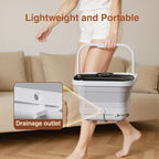 Pedicure Foot Spa with Bubble and Heat, Collapsible Foot Soaking Tub with - Image 6