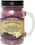 Our Own Candle Company Black Raspberry Vanilla Scented Mason Jar Candle by OurOwnCandleCompanycandles