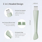 Blackhead Remover Tool, Stainless Steel Face Scraper, Skin Scrubber Face Spatula - Image 4