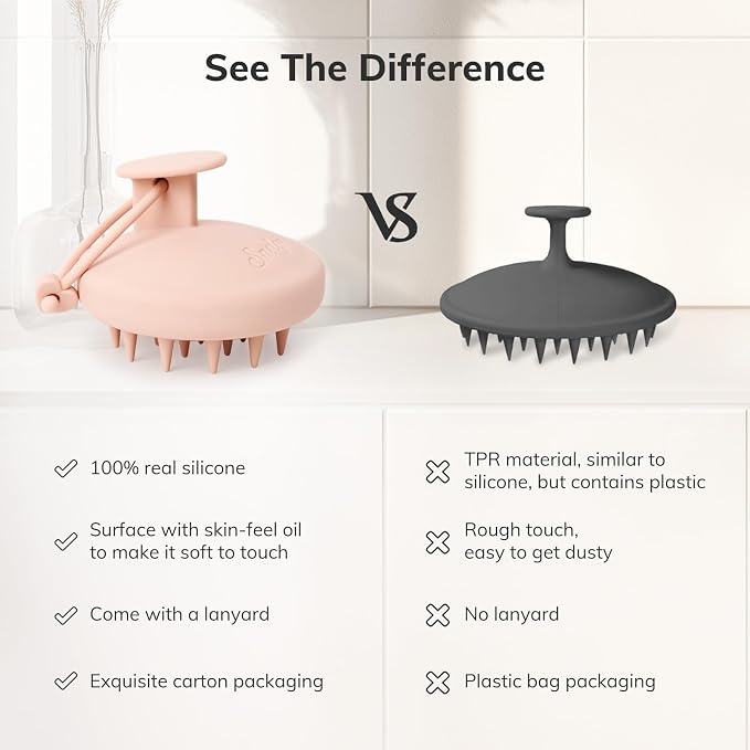 Sndyi Silicone Scalp Massager Shampoo Brush, Hair Scrubber - Image 3