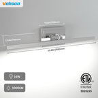 VOLISUN Modern Bathroom Vanity Light 24 inch, 14W Dimmable 5CCT Led Bathroom - Image 6