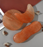 Moon Shape Himalayan Salt Massage Stones Hot Massage Cold Massage Stones Set - Image 4