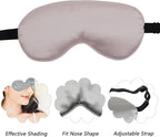 LERSVICVIL 4 Pack Eye Mask for Sleeping Silky Soft Satin Blindfold Adjustable - Image 3