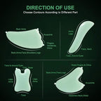 airogym Guasha Massage Tool，Natural Stone Gua Sha Board - Image 2