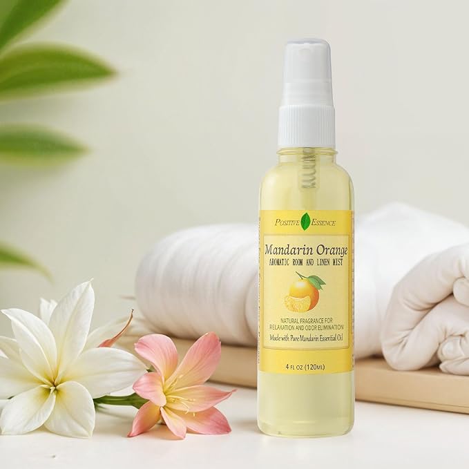 Mandarin Orange Linen and Room Spray, Natural Air Freshener Made - Image 4