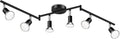 Ascher 6-Light LED Track Lighting Kit, Flexibly Rotatable Light Heads, 6 Way by Ascher