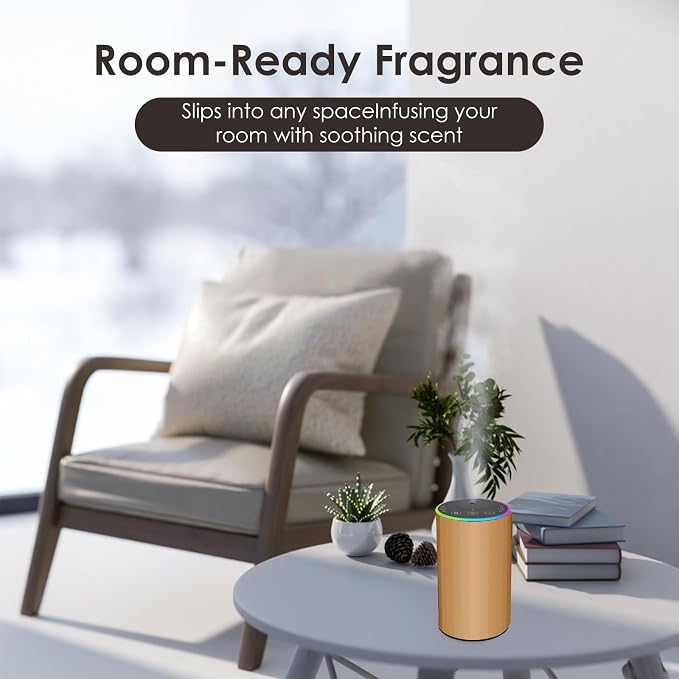 Waterless Essential Oil Diffuser, 7 Colors LED Light, Battery Powered Mini - Image 7