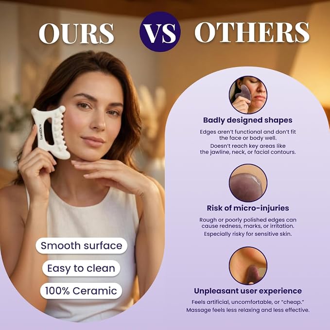 Ceramic Guasha Tool for Face & Body - Image 5
