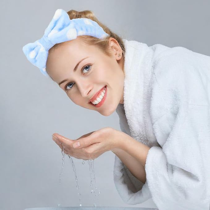 8 Pack Spa Headband for Washing Face Stocking Stuffers Skincare Headbands Bulk - Image 2