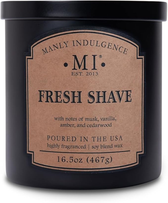 Manly Indulgence Fresh Shave Scented Candles by ManlyIndulgence