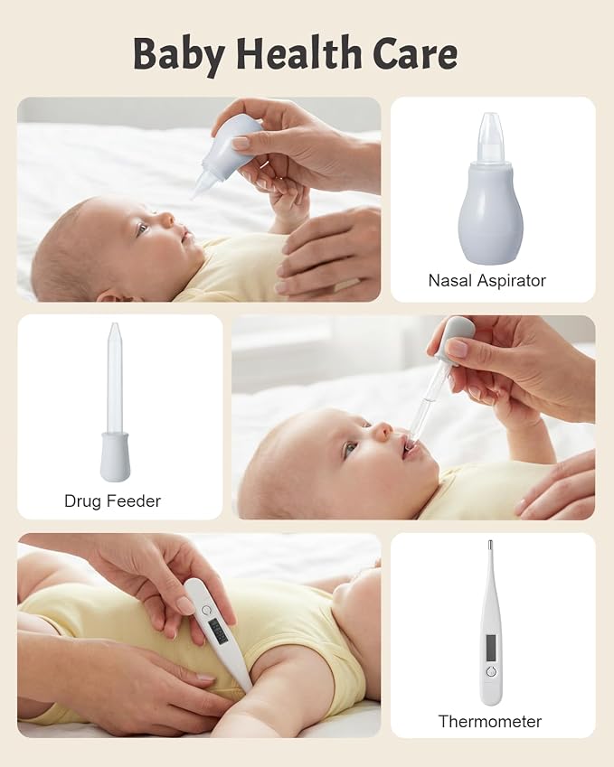 Lictin Baby Healthcare and Grooming Kit, 26 in 1 Rechargeable Nail Trimmer - Image 8