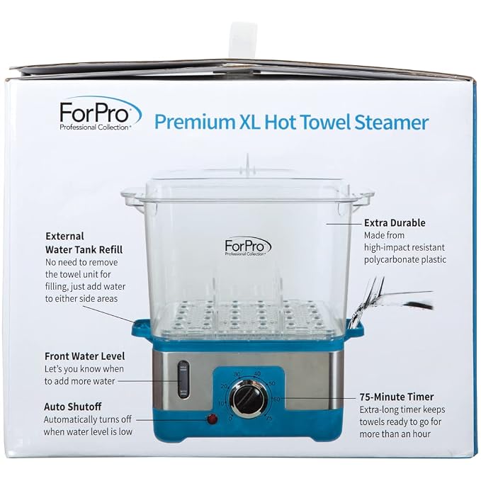 ForPro Professional Collection Premium XL Hot Towel Steamer, 50% Larger Capacity - Image 8
