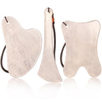 Skin Care Set, 1 Pack 3 in 1 Jade Gua Sha Massager, Guasha Tool by Lusomch