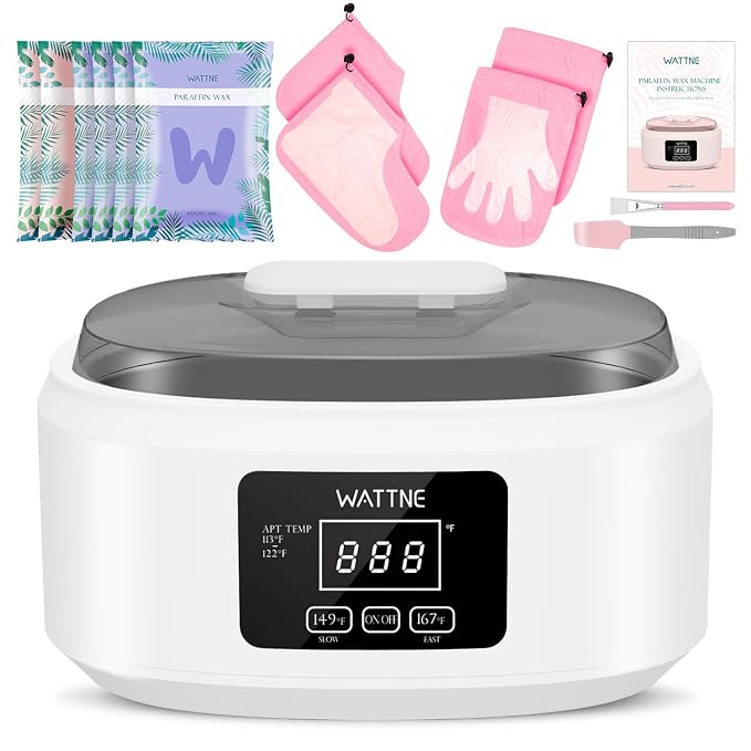 Paraffin Wax Machine for Hand and Feet -Paraffin Wax Warmer Moisturizing Kit by Wattne