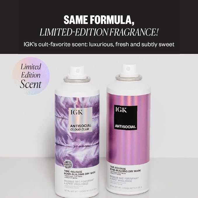 IGK Antisocial Cloud Club Dry Hair Mask | Limited-Edition Scent | Leave-In Dry - Image 4