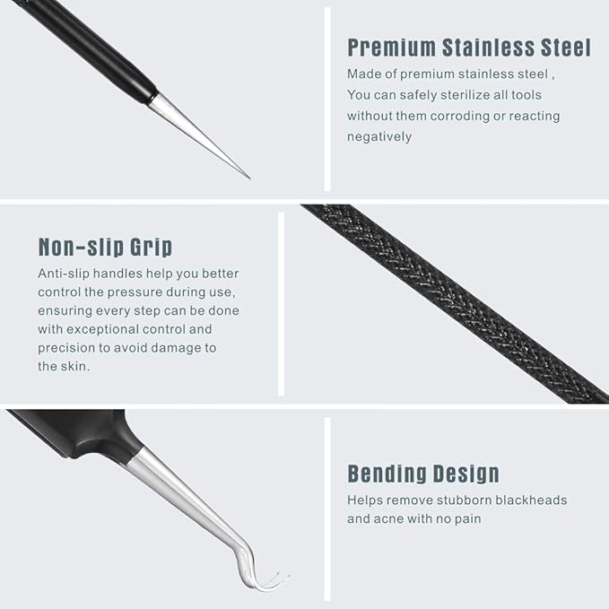 Blackhead Remover Pimple Popper Tool Kit - Image 4