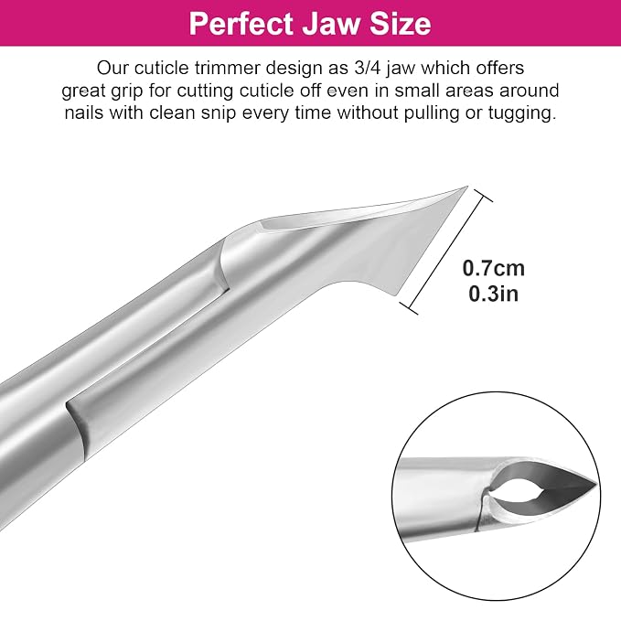 CGBE Cuticle Clipper Professional Cuticle Trimmer Remover Tools, Non-slip - Image 4