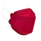 Borje KN95 Face Masks for Adults 50 Pack, 5-Ply Red Disposable Face Mask by Borje