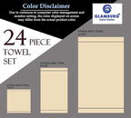 GLAMBURG Ultra Soft 24-Piece Towel Set - Image 7