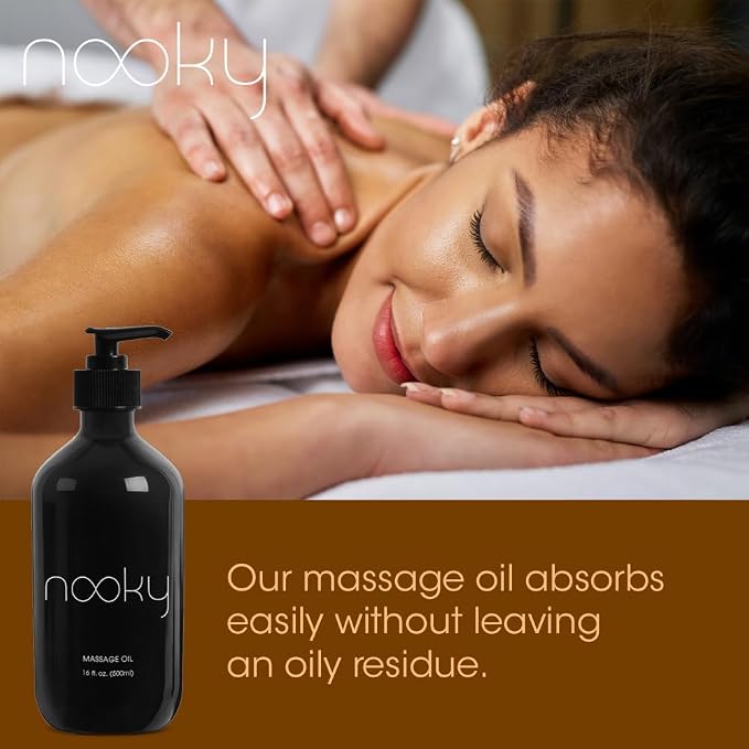 Nooky Massage Oil with Premium Natural Ingredients. Relaxing Essential and - Image 2
